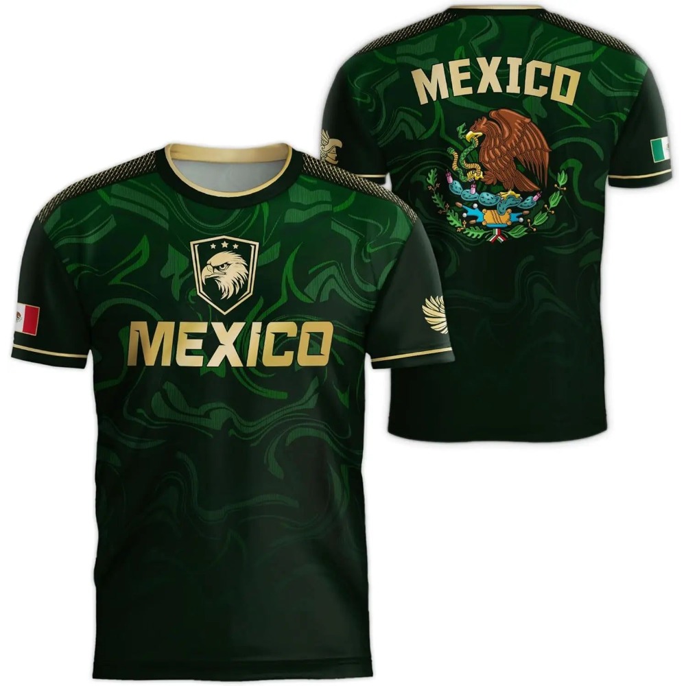 3D Printing Service - 2026 Mexico National Flag Print T