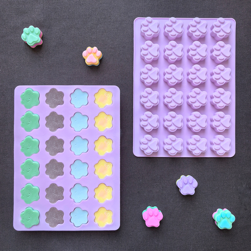 3D Printing With Silicone - 1pc 24 hole cat paw shaped