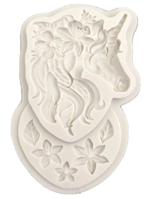 3D Printing With Silicone - 3D Unicorn Silicone Mold Cupcake Topper