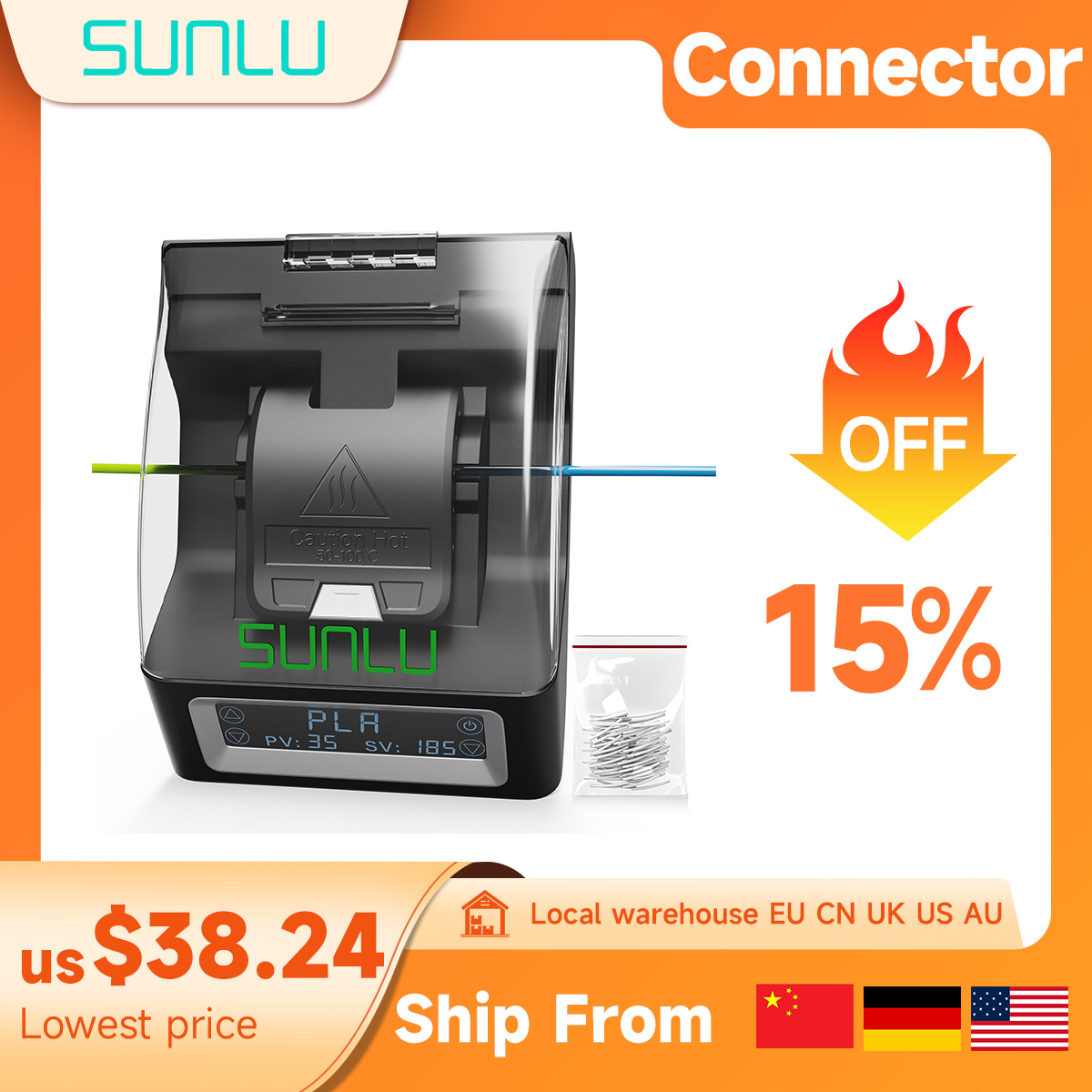 Tpu Flexible Filament - SUNLU Filament Connector For FC01 1.75mm