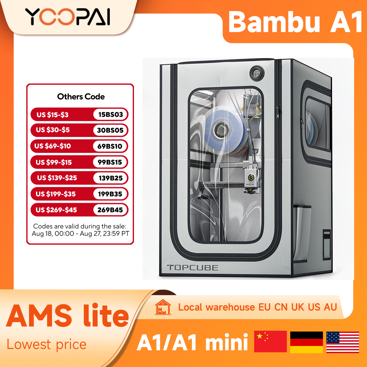 3D Printing Housing - YOOPAI 3D Printer Enclosure For Bambu