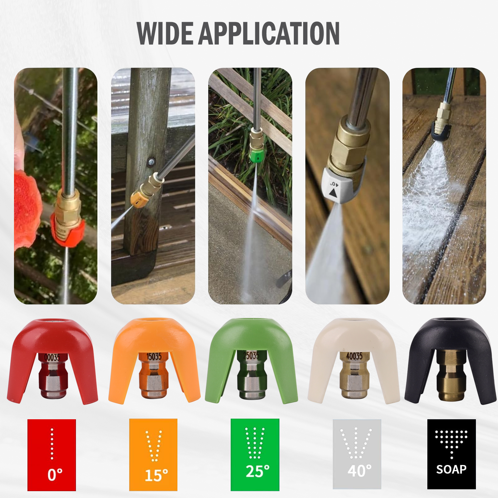 Pressure Washer Nozzle Tips 5  - Nozzle Cleaning Kit recension och pris