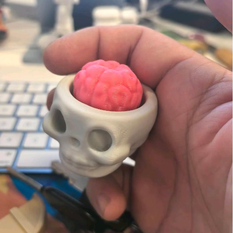 Hot Fun 3D Printed Skull Brain - 3D Printing Keyboard Keys recension och pris