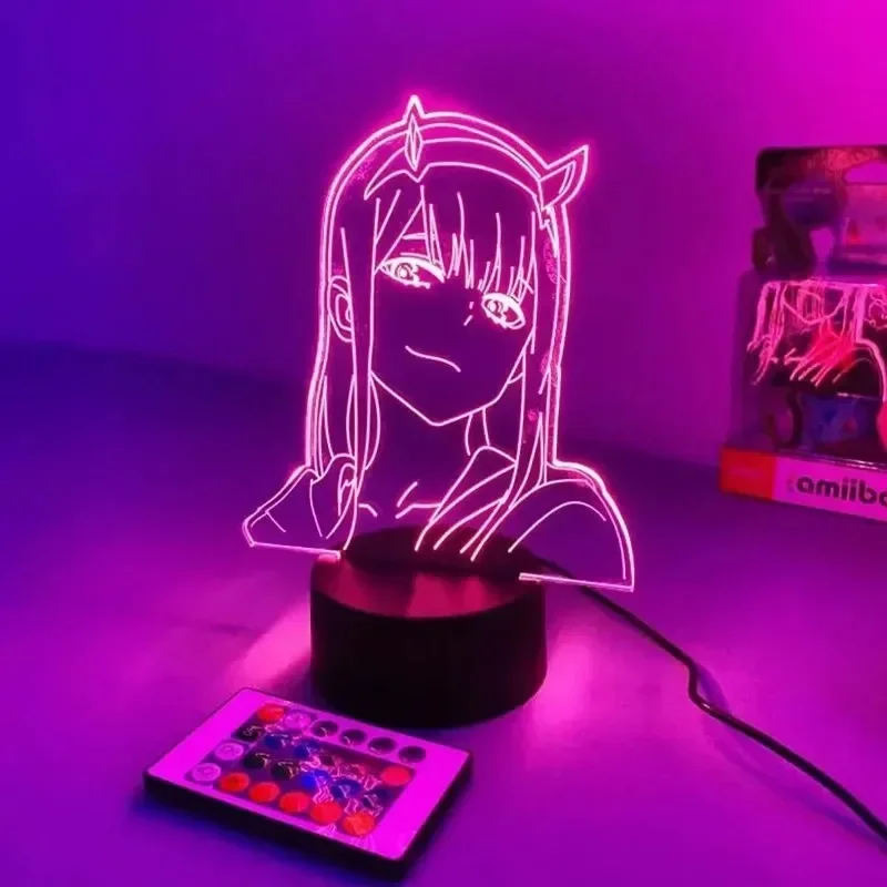Zero Two Anime Night Light Act - 3D Printing Figure recension och pris