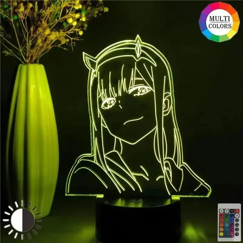 Zero Two Anime Night Light Act - 3D Printing Figure recension och pris
