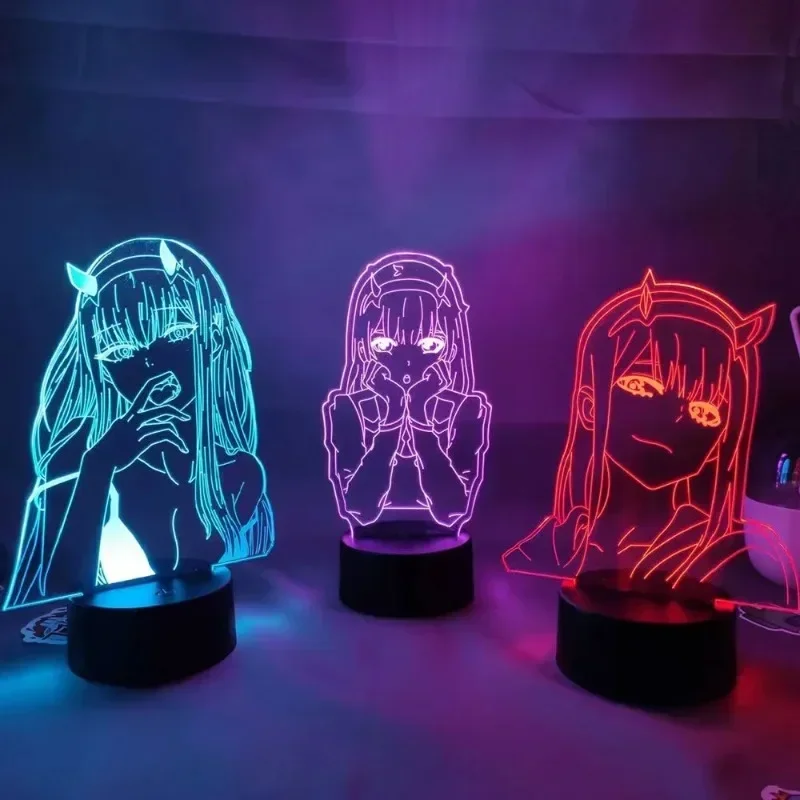 Zero Two Anime Night Light Act - 3D Printing Figure recension och pris