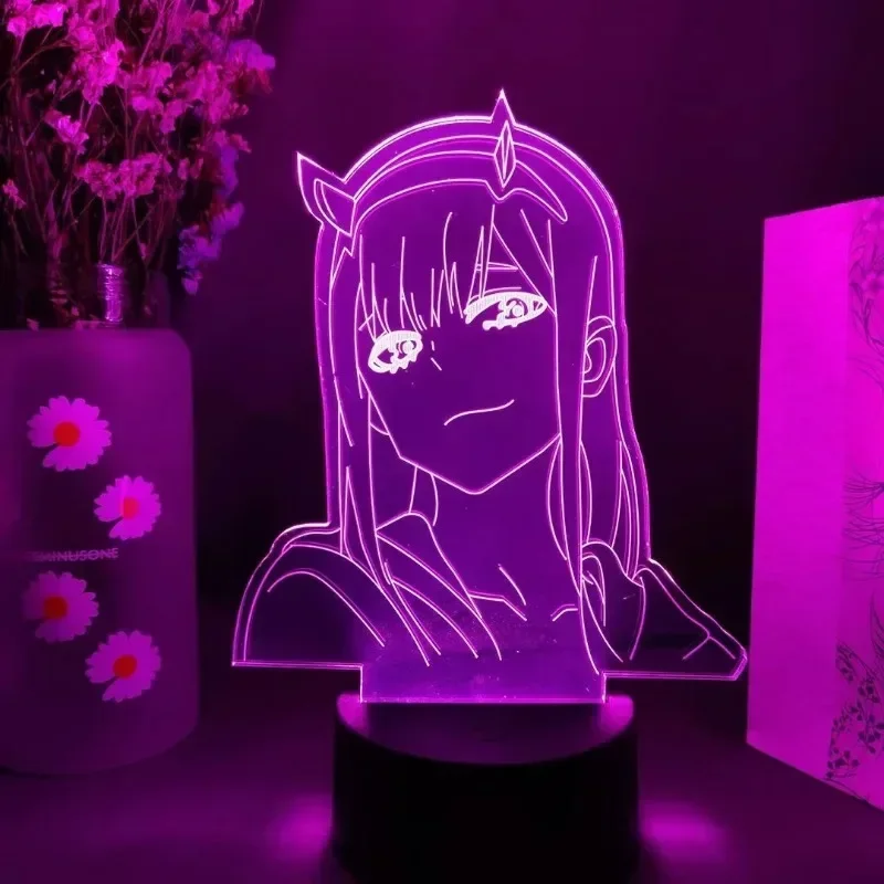 Zero Two Anime Night Light Act - 3D Printing Figure recension och pris