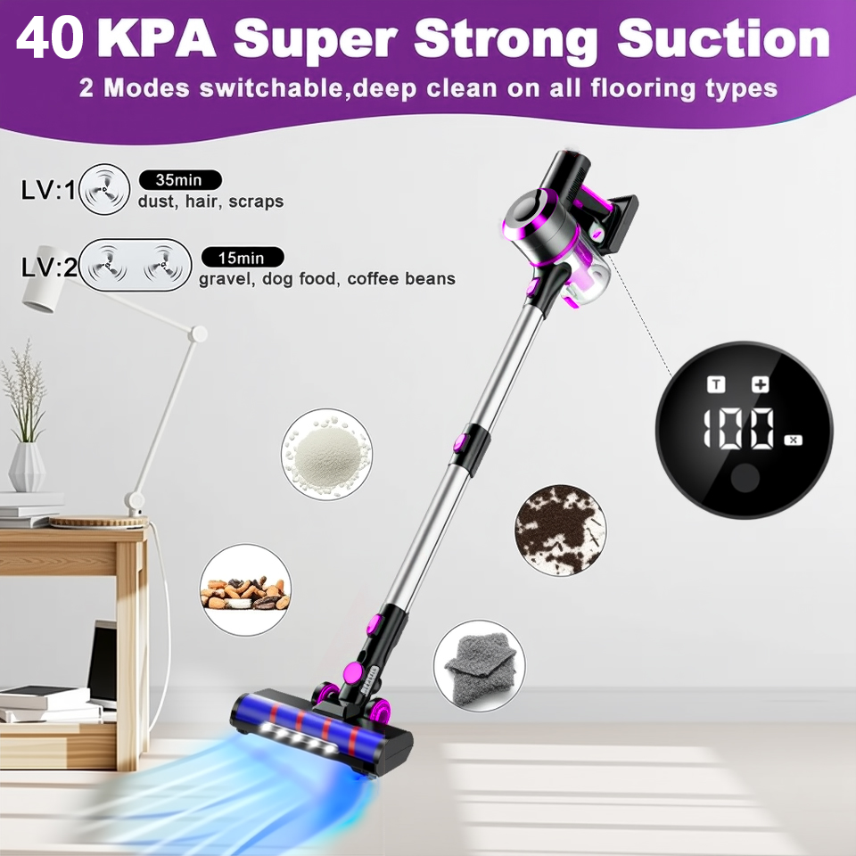 40Kpa Vacuum Cleaner for Home  - Nozzle Cleaning Kit recension och pris