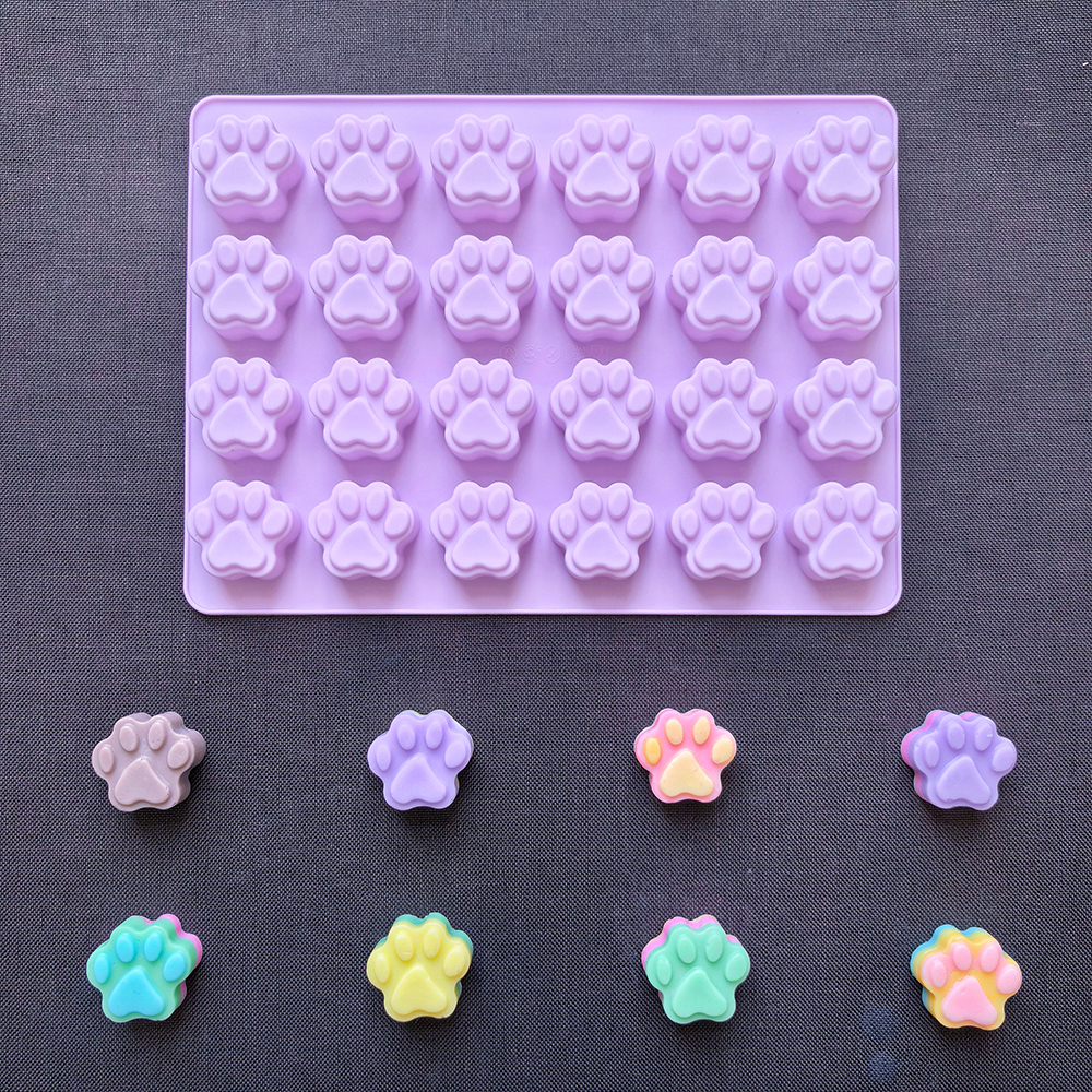 1pc 24 hole cat paw shaped cho - 3D Printing With Silicone recension och pris