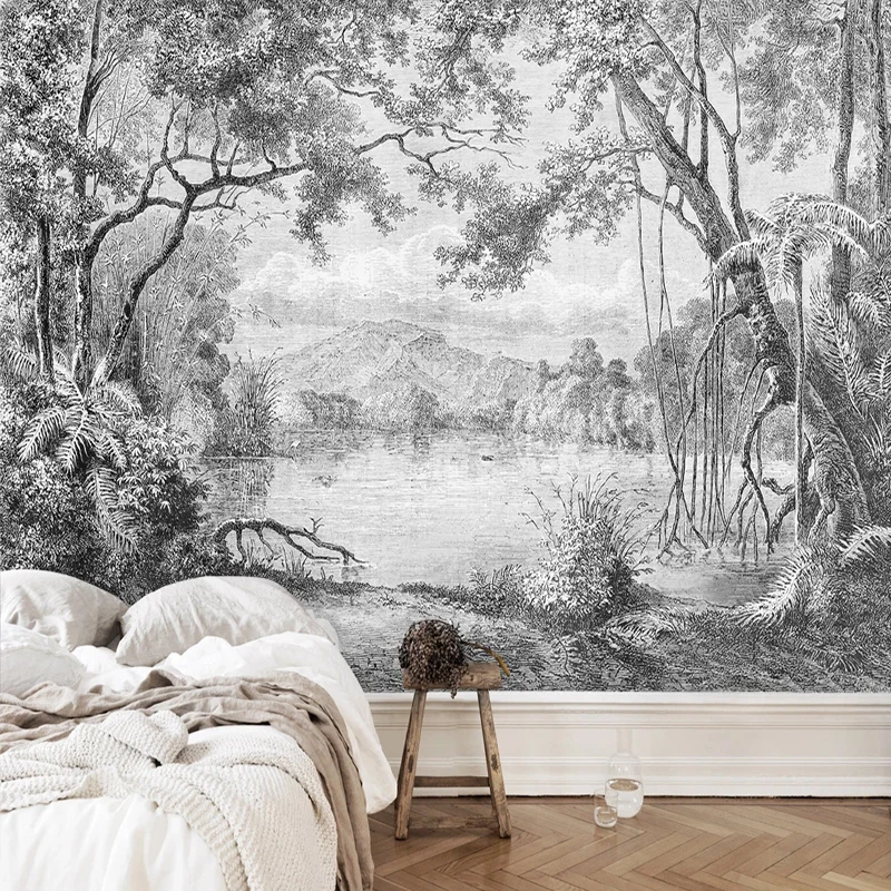 Papel Pintado Photo Black And  - 3D Printing Foto recension och pris