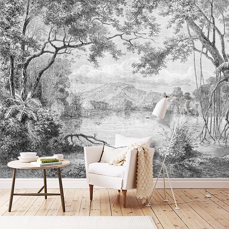 Papel Pintado Photo Black And  - 3D Printing Foto recension och pris