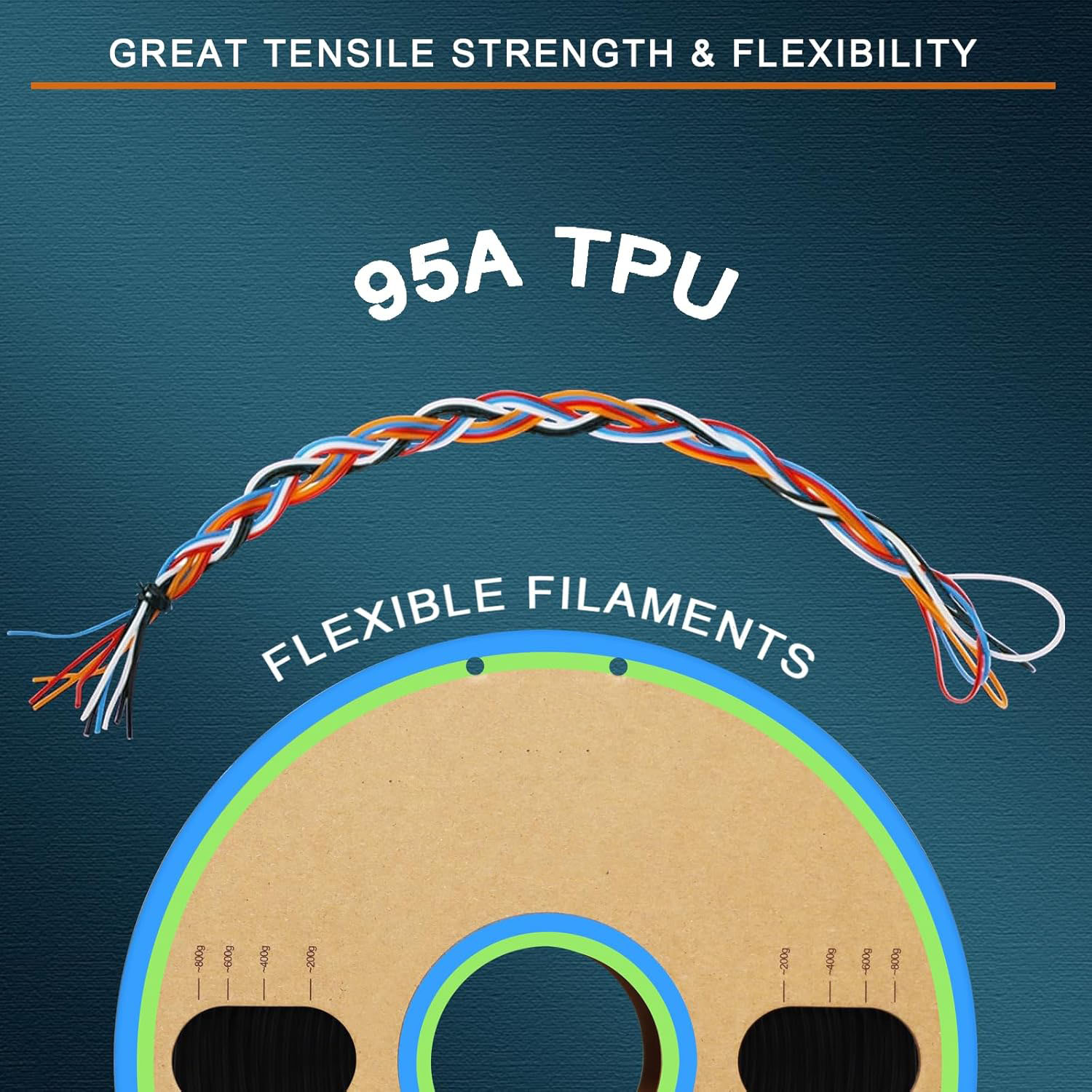 Black TPU Filament 1.75mm Flex - Tpu Flexible Filament recension och pris