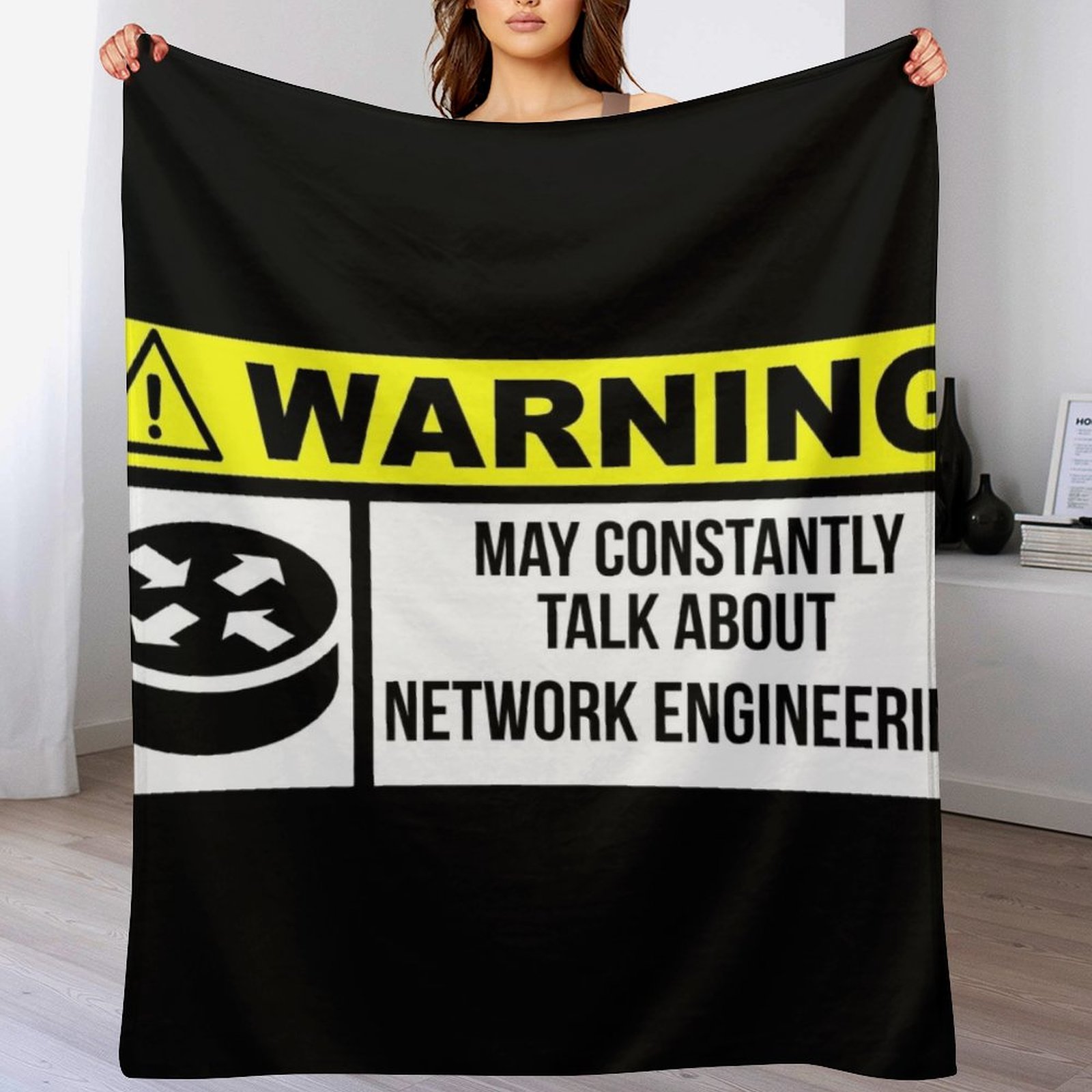 Network engineer Throw Blanket - 3D Printing Engineer recension och pris