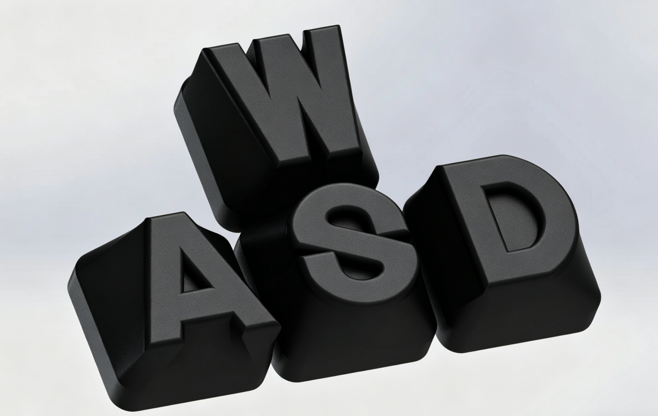 3 In 1 WASD Fidget Toy Keycap  - 3D Printing Keycaps recension och pris