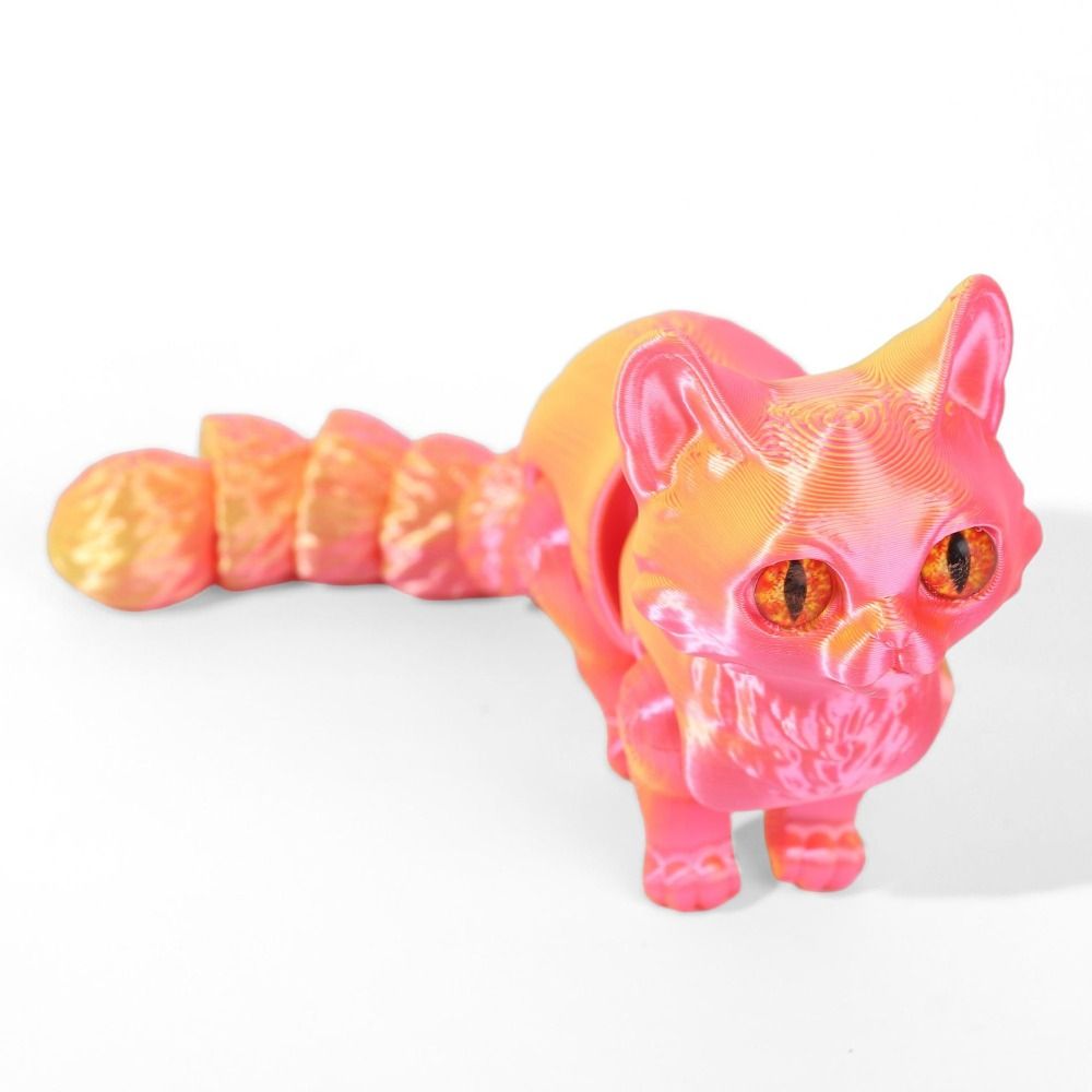 Big Eyes 3D Printed Cat Model  - 3D Printing Figure recension och pris