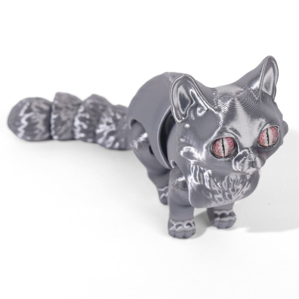 Big Eyes 3D Printed Cat Model  - 3D Printing Figure recension och pris