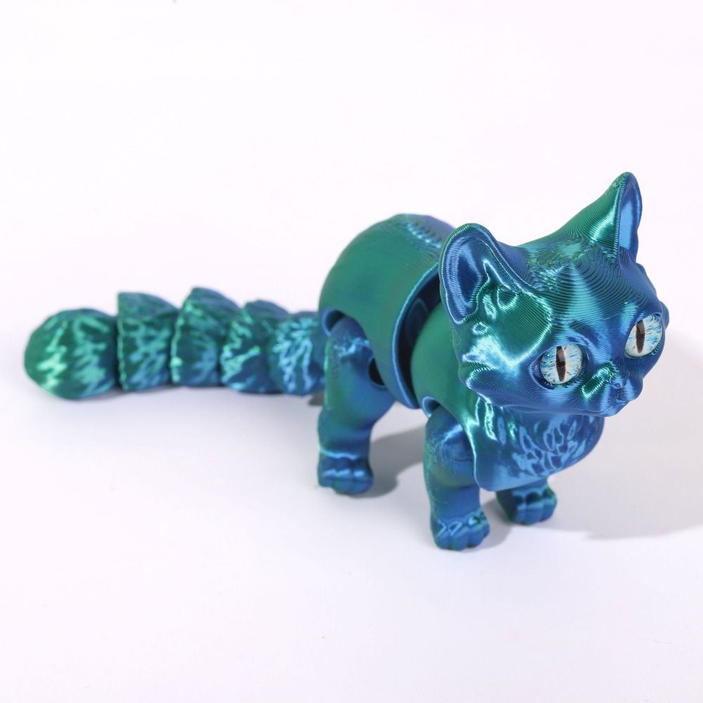 Big Eyes 3D Printed Cat Model  - 3D Printing Figure recension och pris