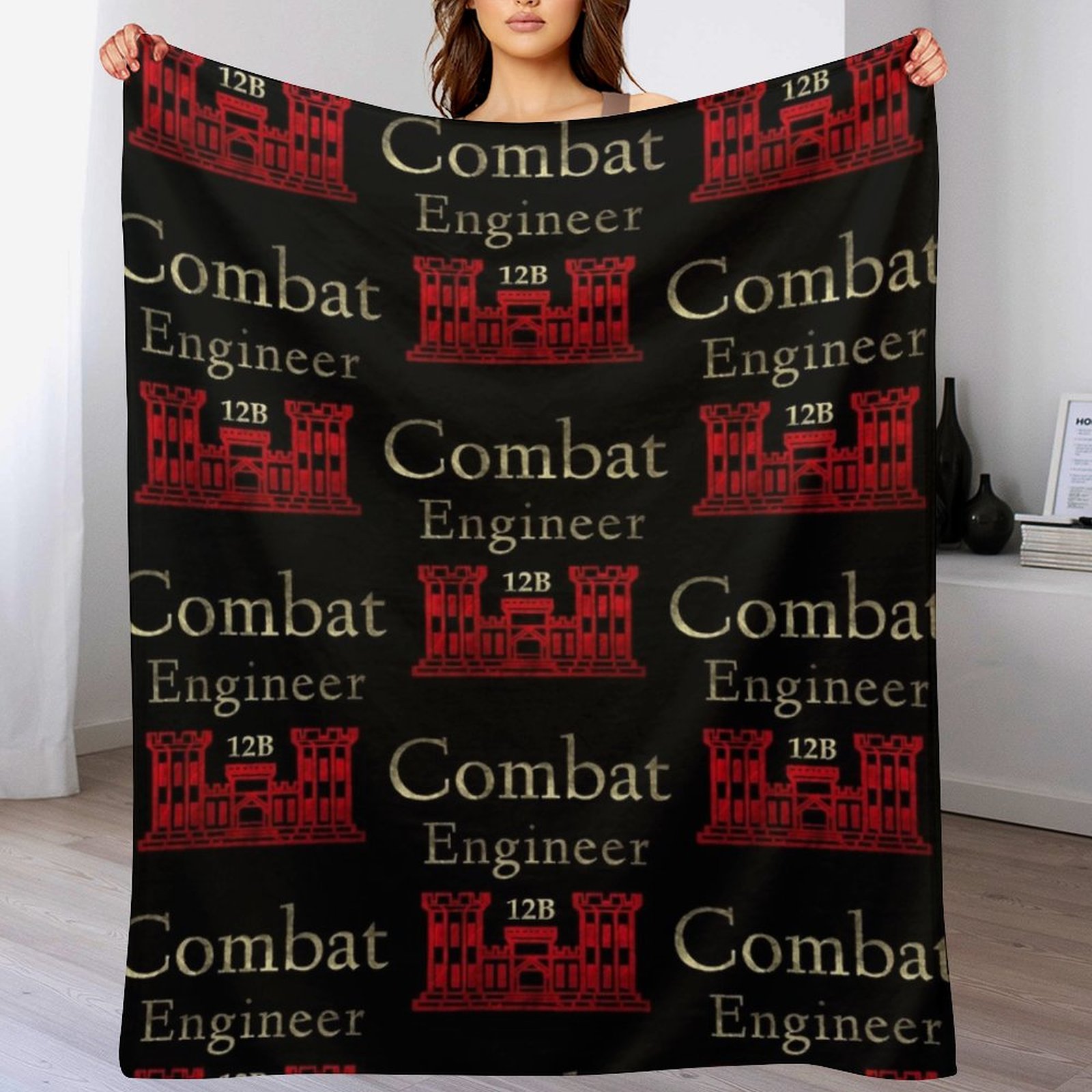 Army Combat Engineer Throw Bla - 3D Printing Engineer recension och pris