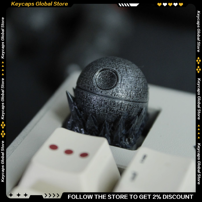 Death Star Personalize Keycap  - 3D Printing Keycaps recension och pris