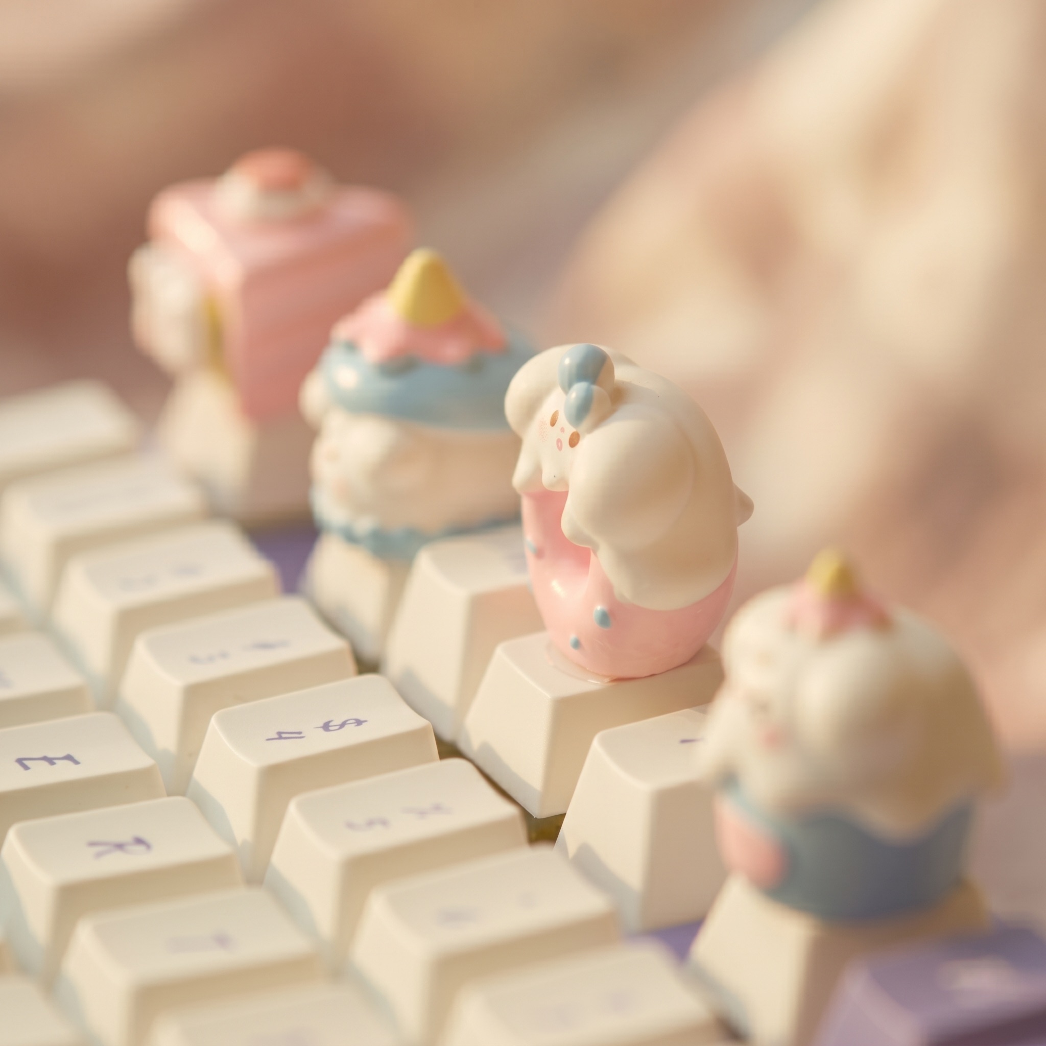Cute Cake Keycaps Set INS Styl - 3D Printing Keycaps recension och pris