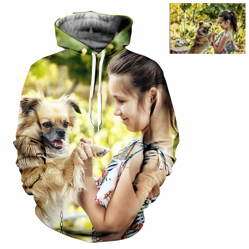 Custom 3D Print Hoodie For Men - 3D Printing Foto recension och pris
