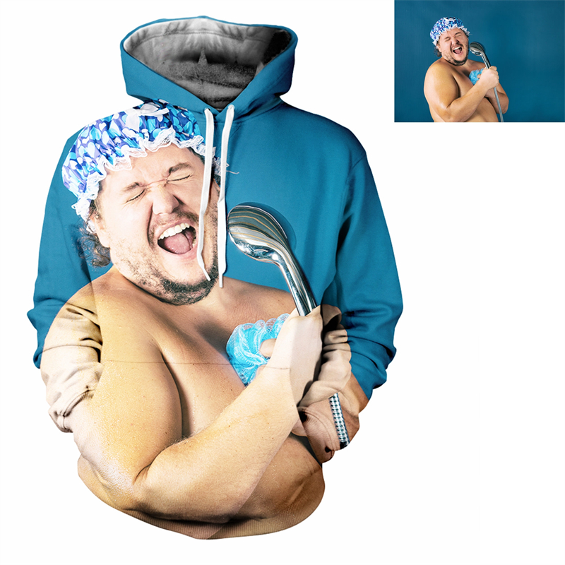 Custom 3D Print Hoodie For Men - 3D Printing Foto recension och pris