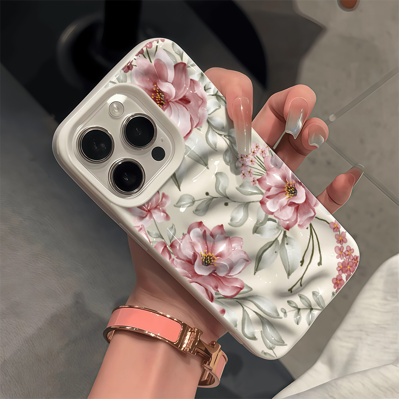Luxury Flower Print Case For i - 3D Printing Iphone recension och pris