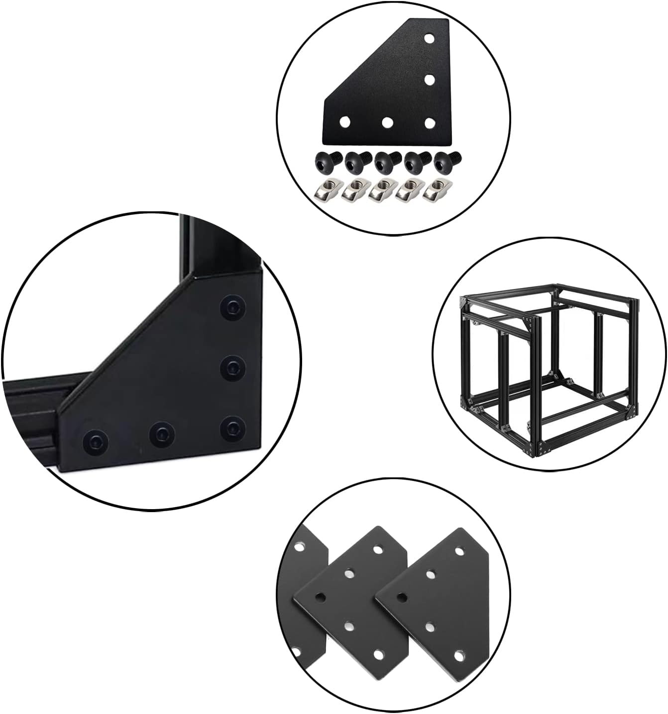 2PCS 5 Hole 90 Degree Joint Bo - V Slot Aluminum Extrusion recension och pris