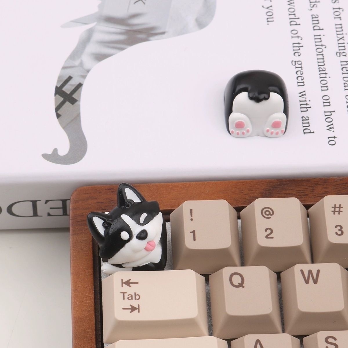 Universal Cartoon Corgi Keycap - 3D Printing Keycaps recension och pris