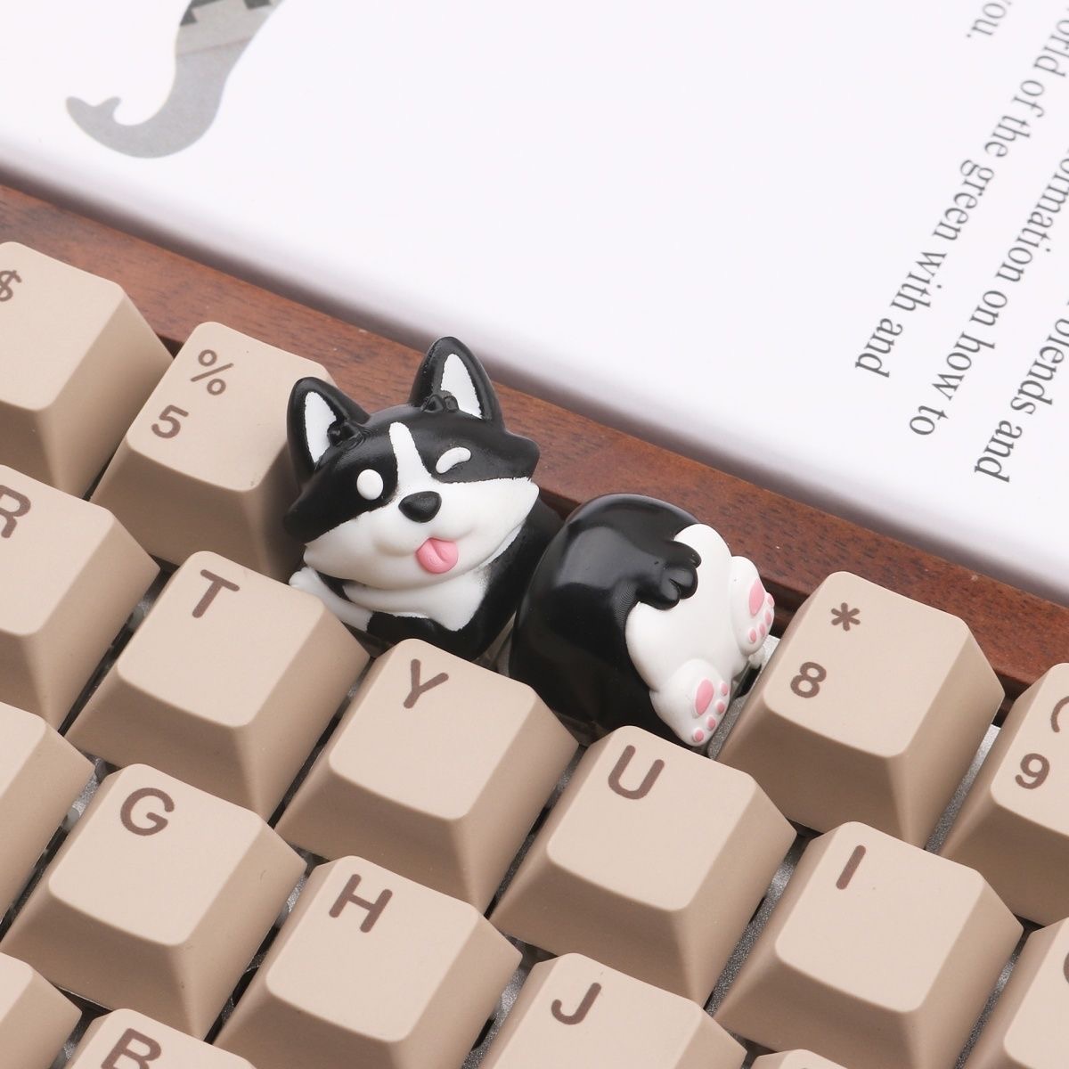 Universal Cartoon Corgi Keycap - 3D Printing Keycaps recension och pris