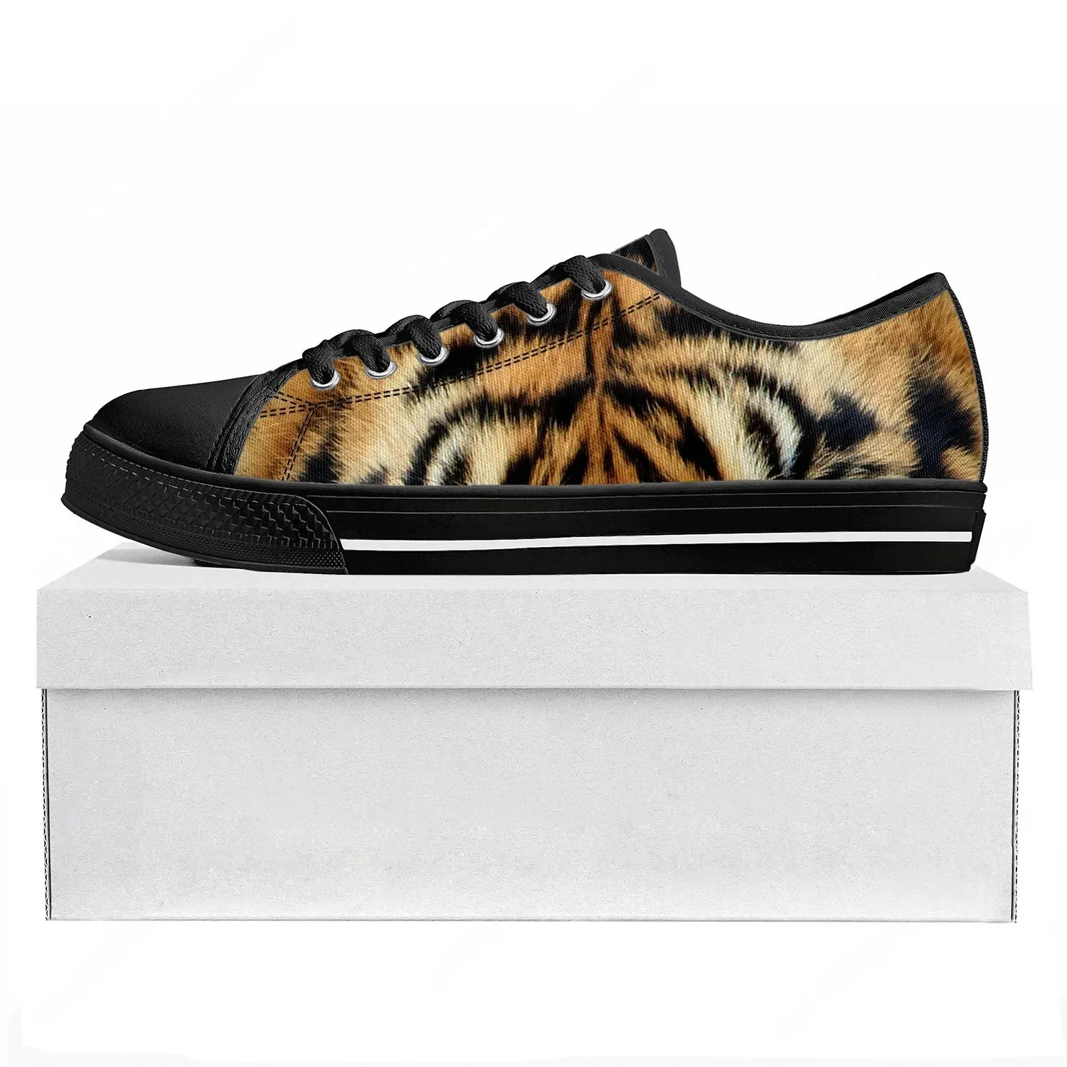Tiger Stripe 3D Print Low Top  - 3D Printing Quality recension och pris