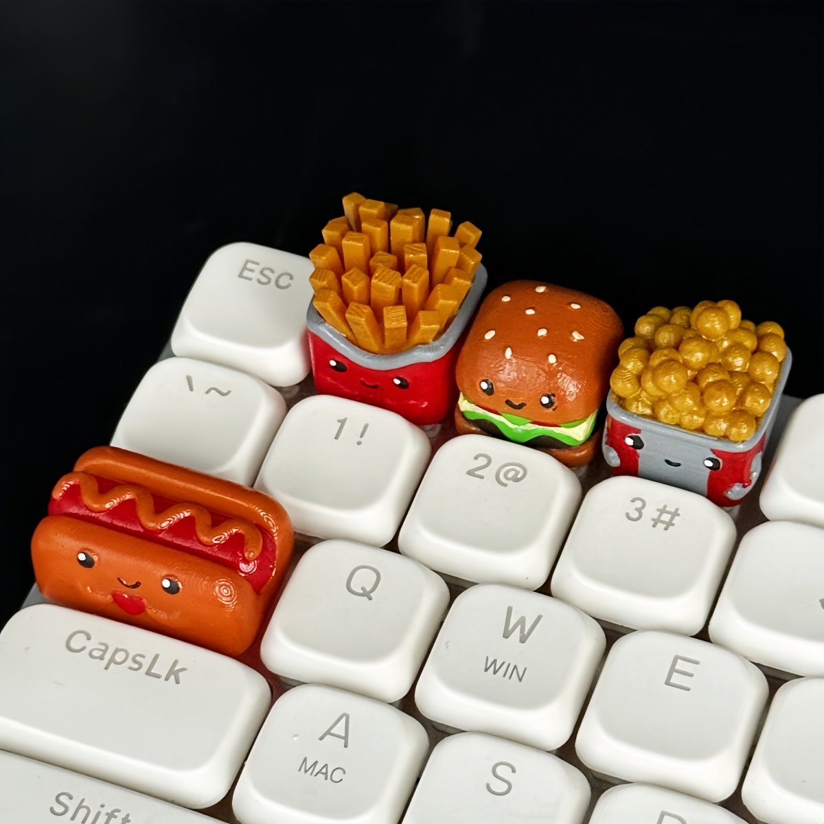 3d Printed Burger Fries Person - 3D Printing Keyboard Keys recension och pris