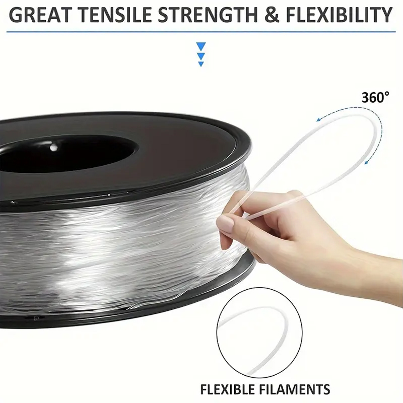 1.75mm TPU Transparent Flexibl - Tpu Flexible Filament recension och pris