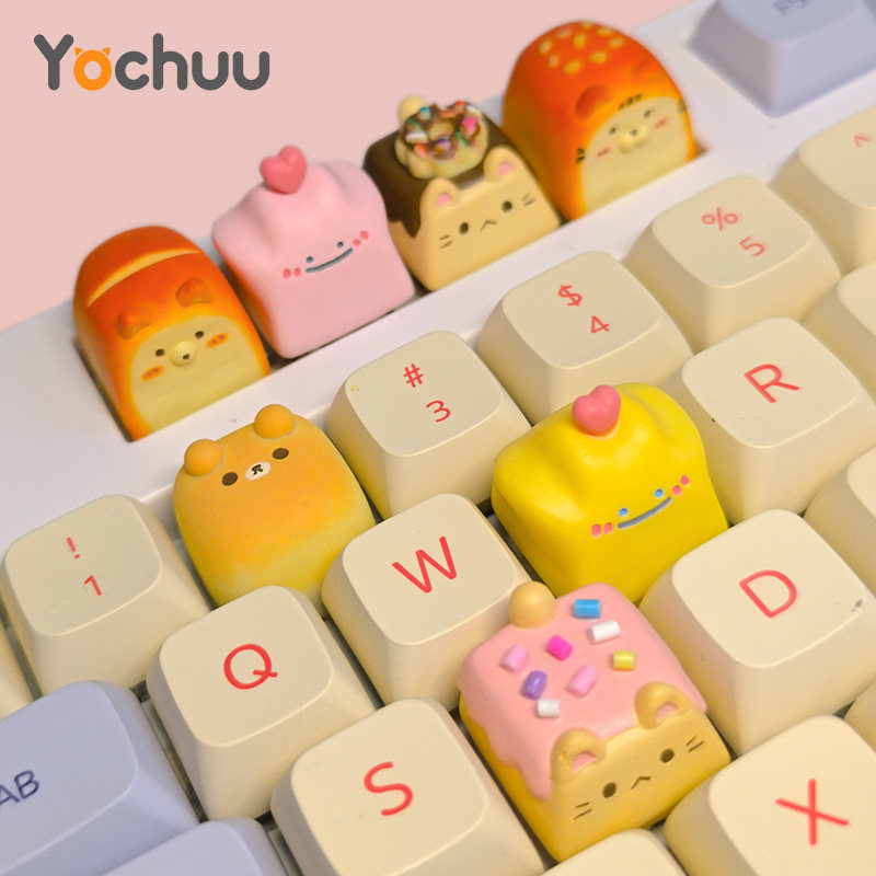 Cute Versatile Ghost Keycaps 1 - 3D Printing Keyboard Keys recension och pris