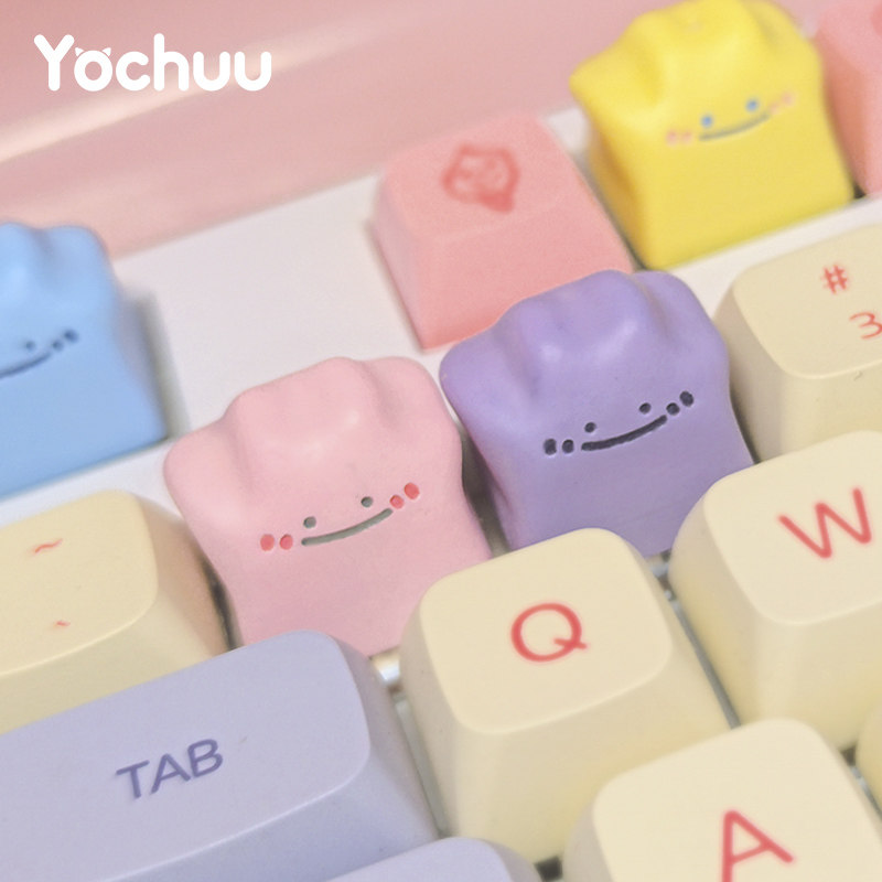 Cute Versatile Ghost Keycaps 1 - 3D Printing Keyboard Keys recension och pris