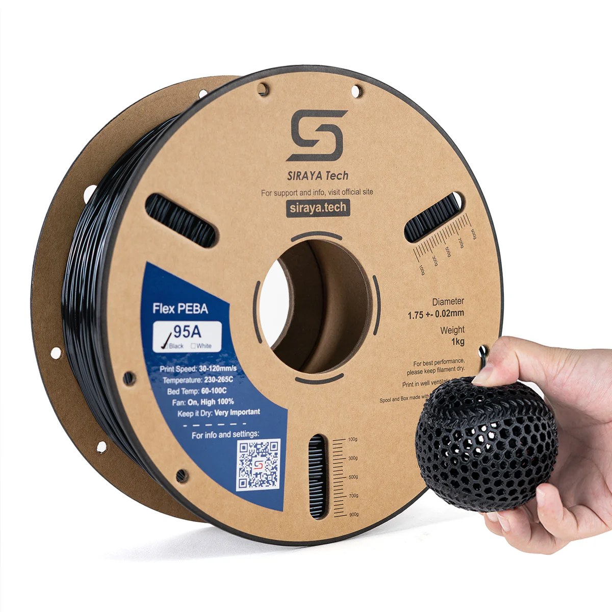 PEBA Filament Flexible Rebound - Tpu Flexible Filament recension och pris