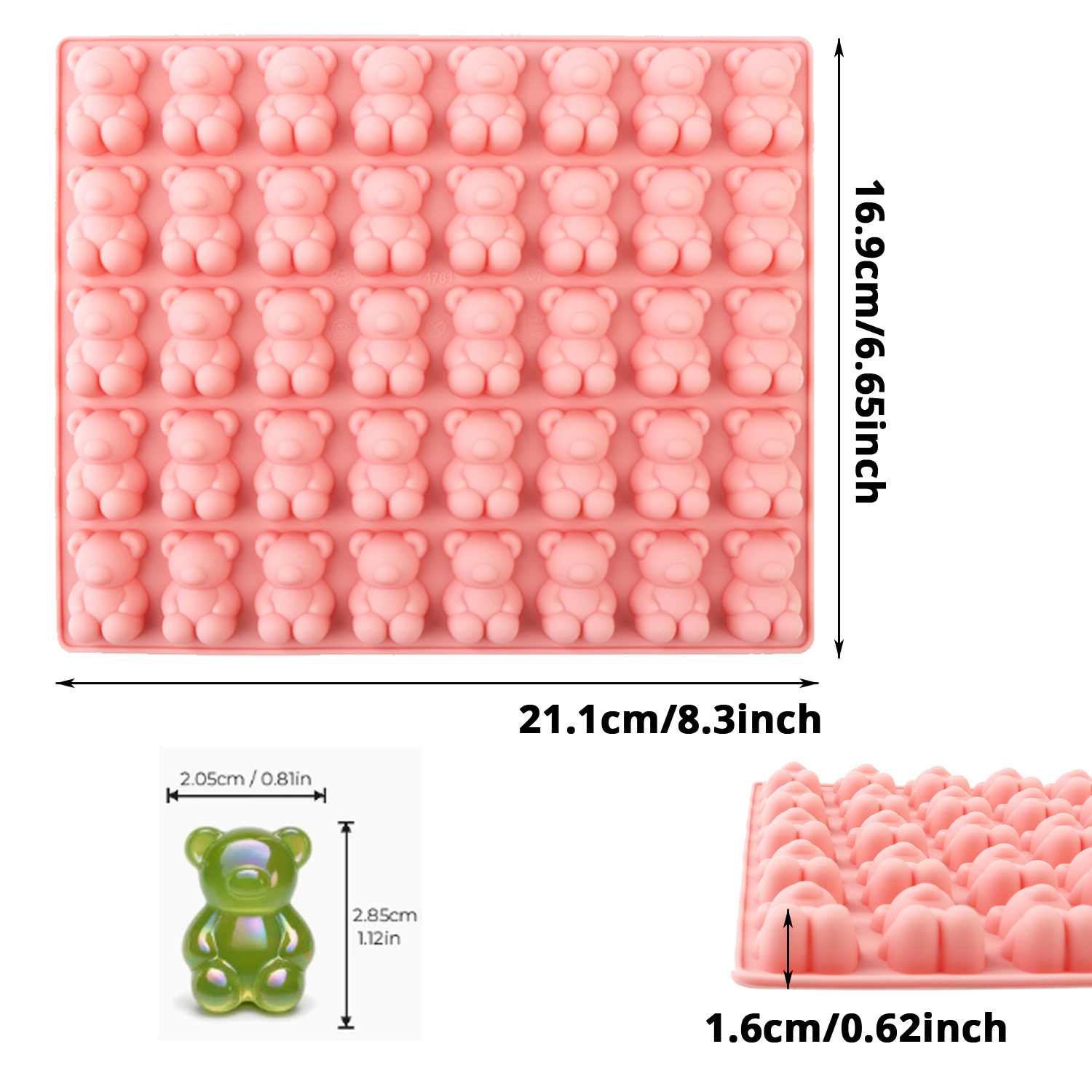 40-Piece Bear-Shaped Silicone  - 3D Printing With Silicone recension och pris