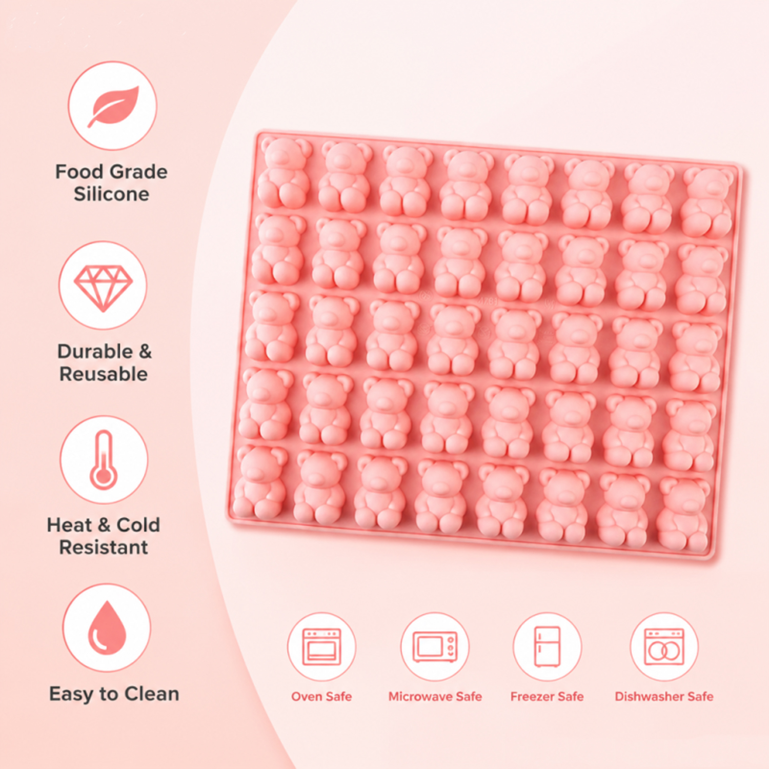 40-Piece Bear-Shaped Silicone  - 3D Printing With Silicone recension och pris