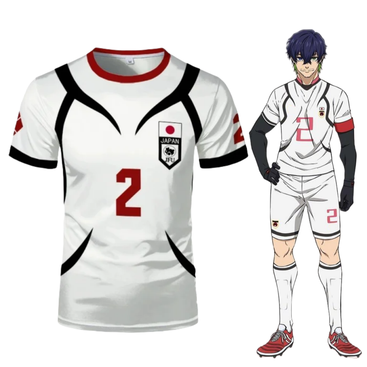 Anime Aiku Shirt Cosplay Costu - 3D Printing Service recension och pris