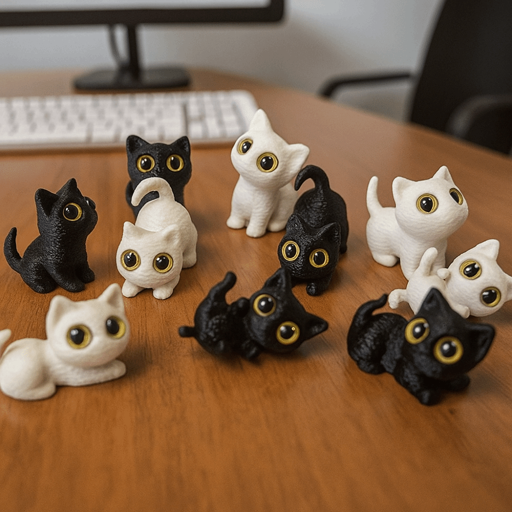 PLA Halloween Cat Anime Figure - 3D Printing Figure recension och pris