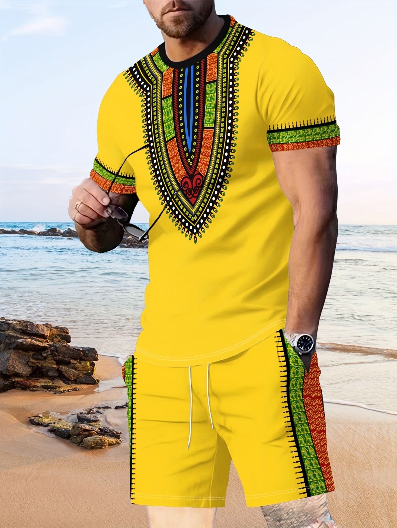 New Men's Suits African Dashik - 3D Printing Service recension och pris