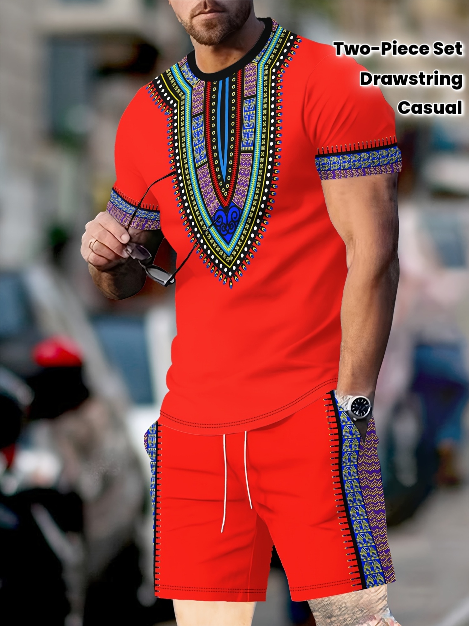 New Men's Suits African Dashik - 3D Printing Service recension och pris