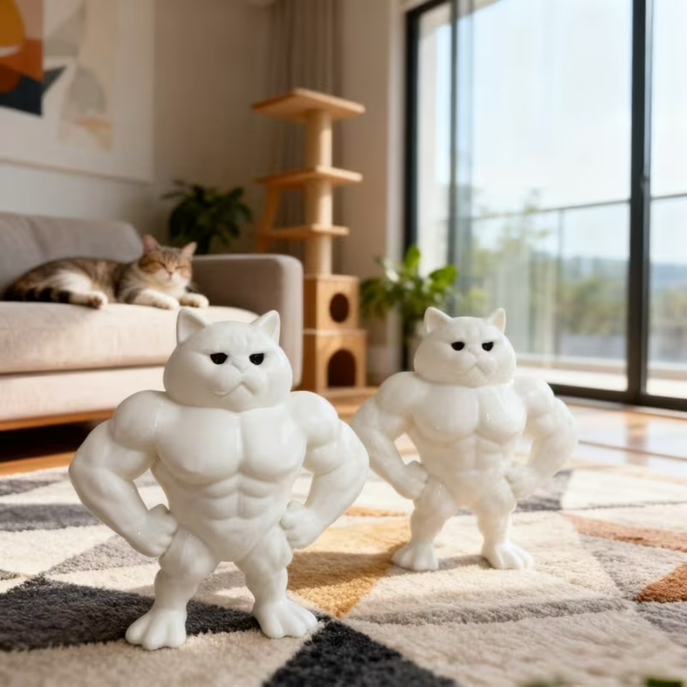 3D Printing Fun Muscle Cat Dec - 3D Printing Enthusiast recension och pris