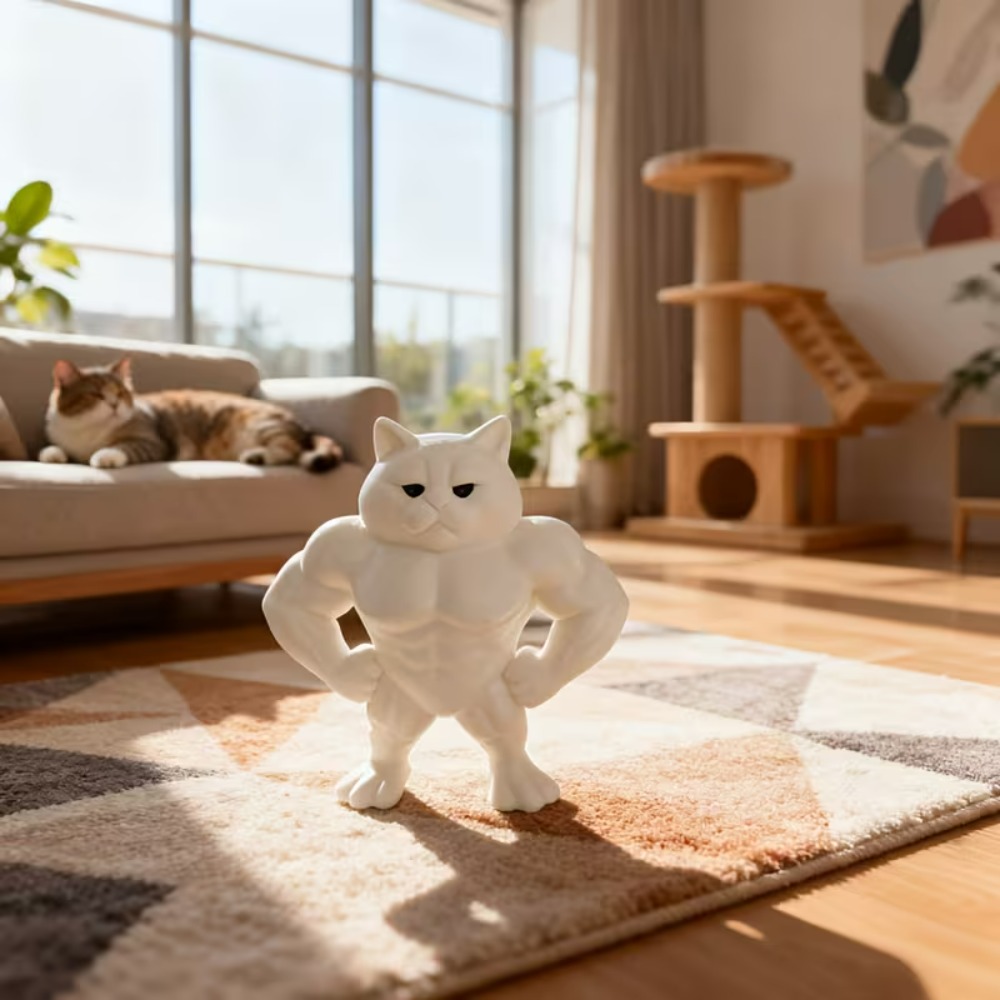 3D Printing Fun Muscle Cat Dec - 3D Printing Enthusiast recension och pris