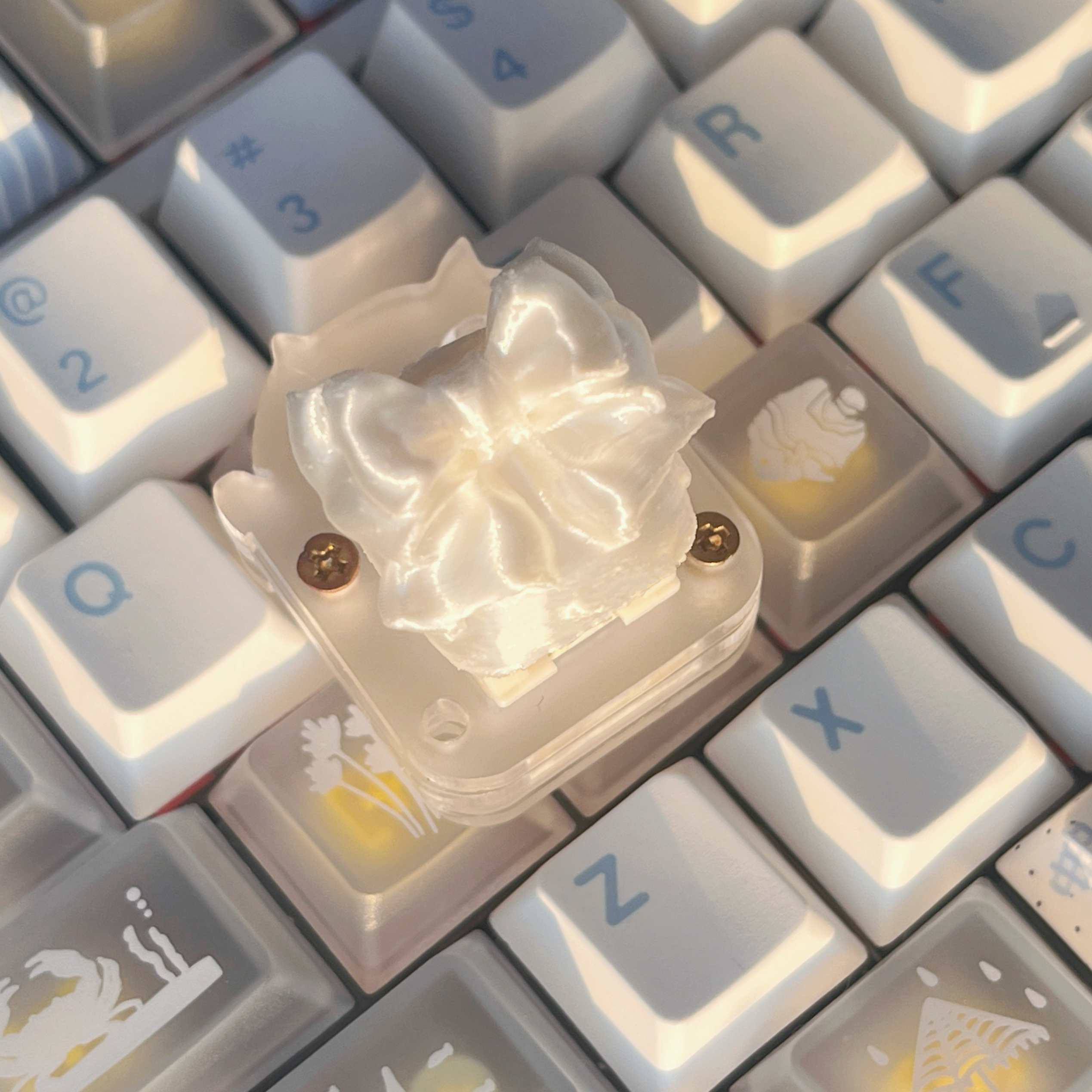 Silk Bow Themed Point Keycap 3 - 3D Printing Keycaps recension och pris