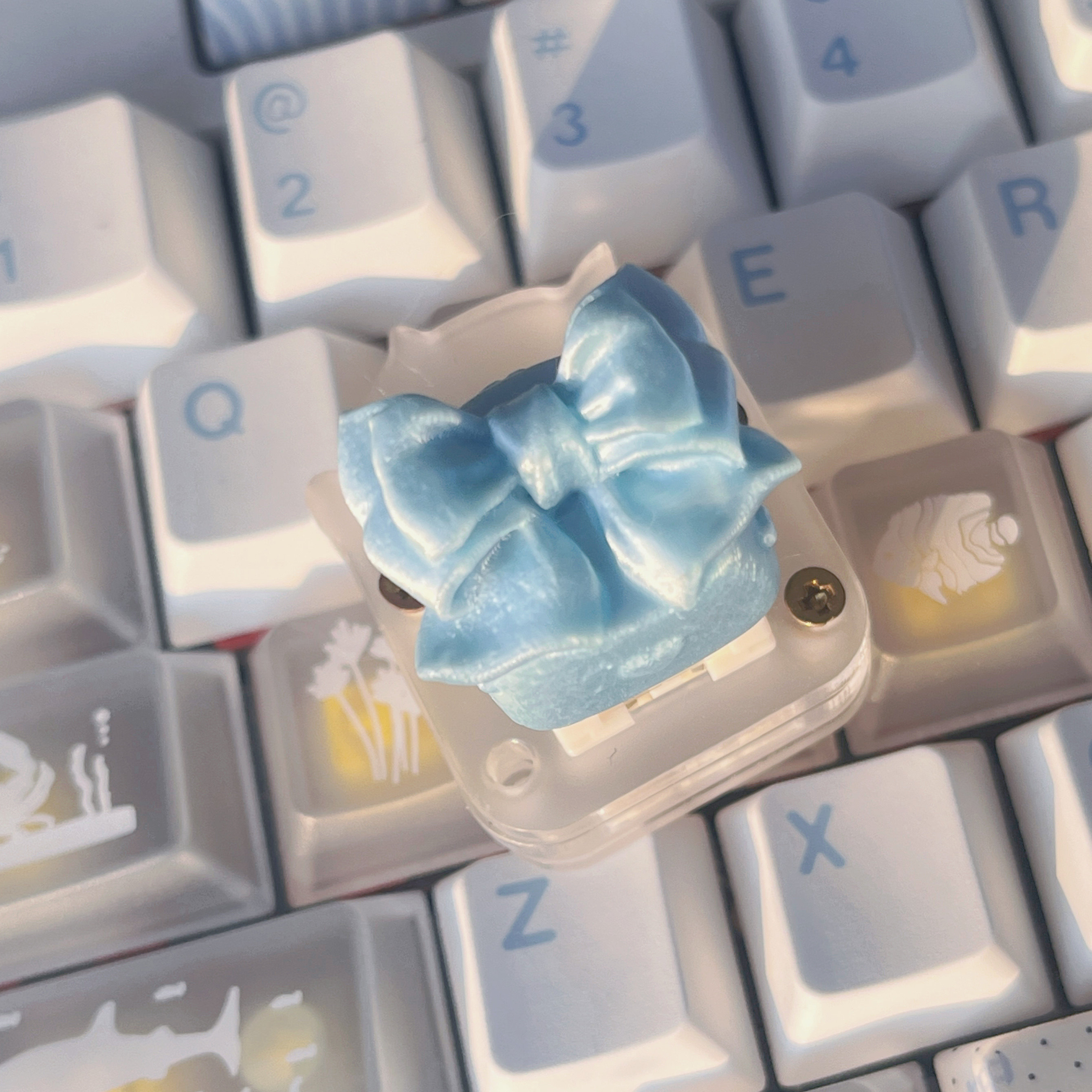 Silk Bow Themed Point Keycap 3 - 3D Printing Keycaps recension och pris