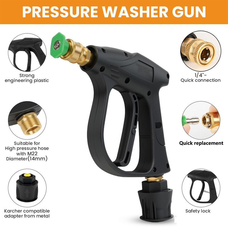High Pressure Washer Gun with  - Nozzle Cleaning Kit recension och pris