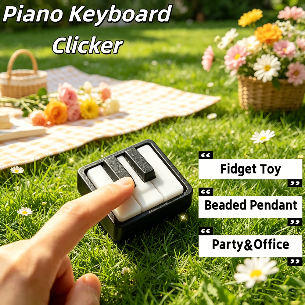 Mini Piano Keyboard Clicker 3D - 3D Printing Keyboard Keys recension och pris