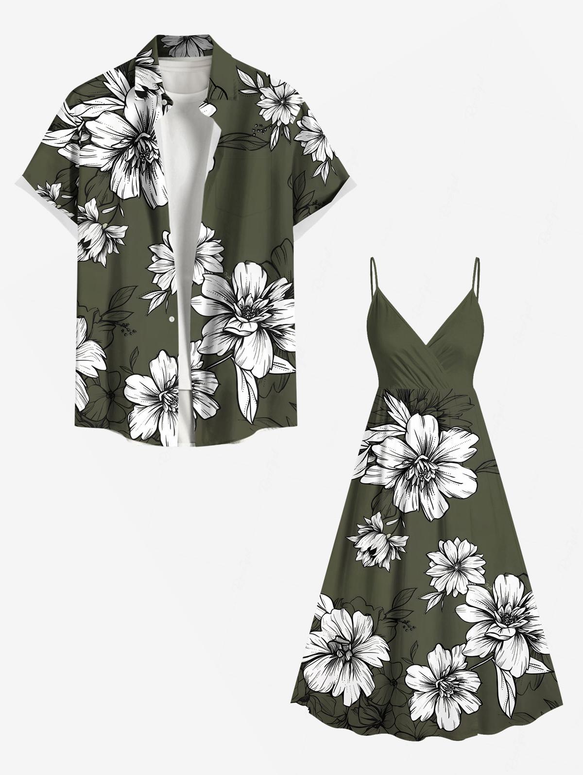 Flowers Leaf Printed Plus Size - 3D Printing Service recension och pris
