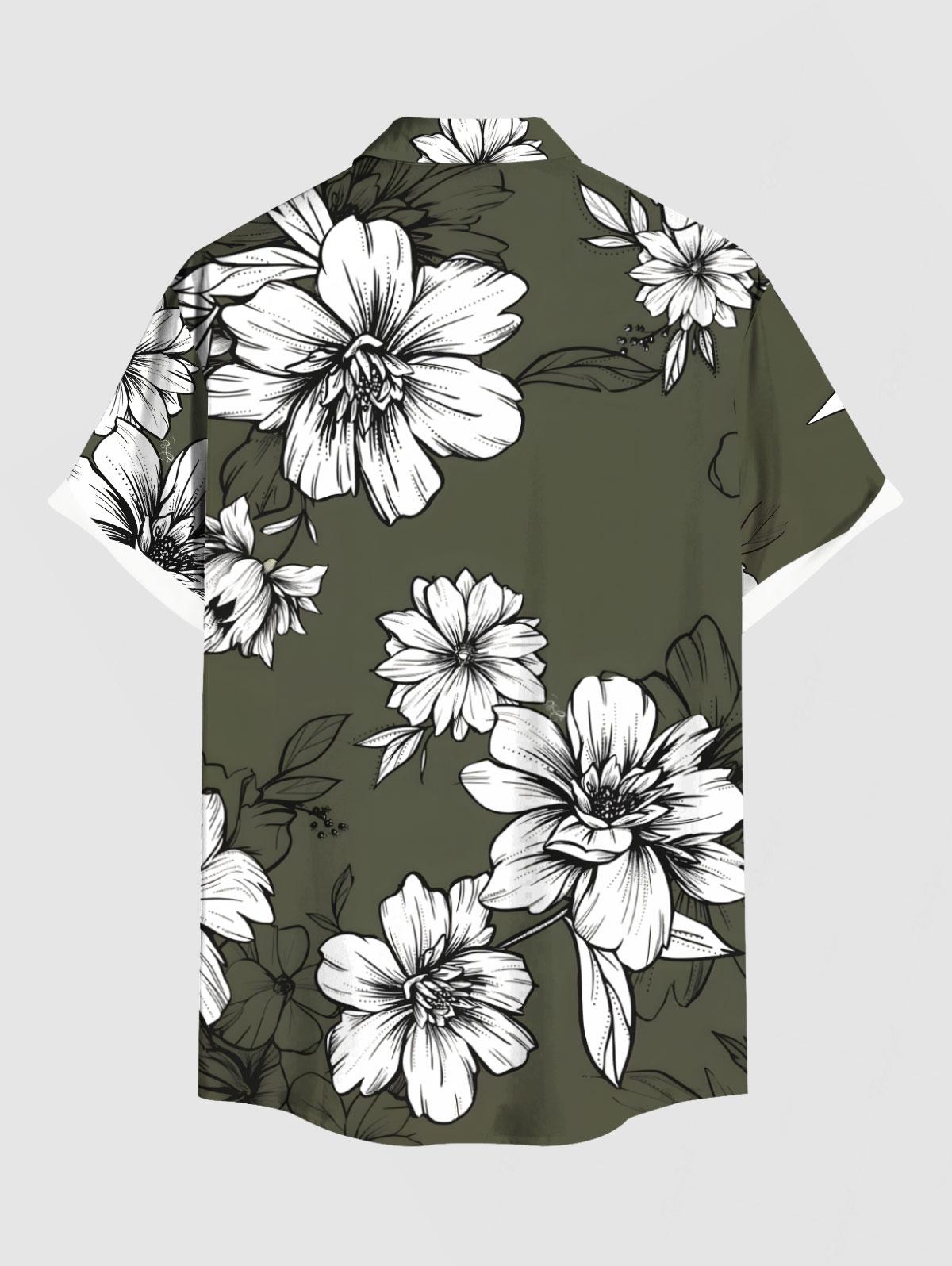 Flowers Leaf Printed Plus Size - 3D Printing Service recension och pris